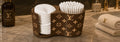 3d Luxury LV cotton pad & Q-Tip organizer